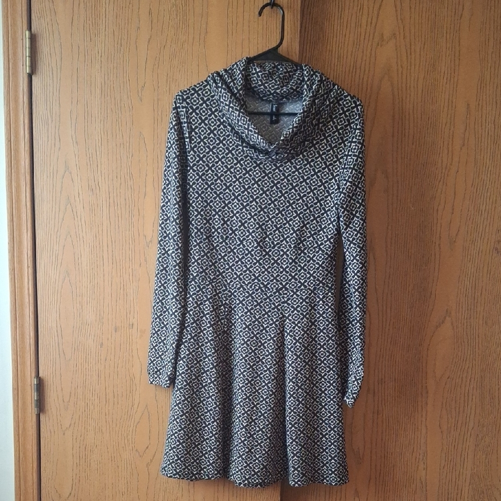 Sacred Threads Black and White Patterned Dress